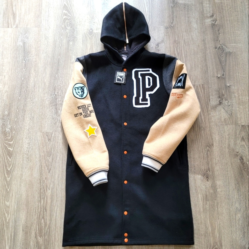 BRAND NEW Puma Signing Day Signature Varsity Hooded Jacket Men's Size Medium